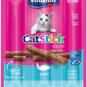 VITAKRAFT Cat Stick Classic, štapići s lososom, 3 kom/18g