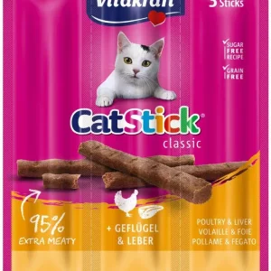 VITAKRAFT Cat Stick Classic, štapići s piletinom i jetrom, 3 kom/18 g