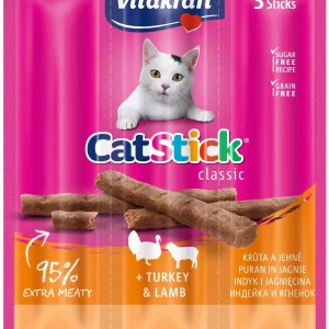 VITAKRAFT Cat Stick Classic, štapići s puretinom i janjetinom, 3 kom/18g