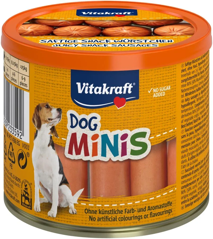 VITAKRAFT Dog Minis kobasice, poslastica za pse, 12 kom/190g