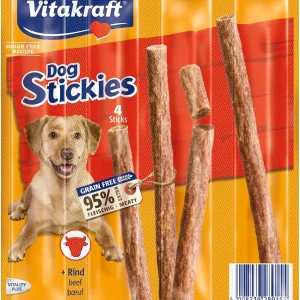 VITAKRAFT Dog Stickies, s govedinom, poslastica za pse, 4x11g