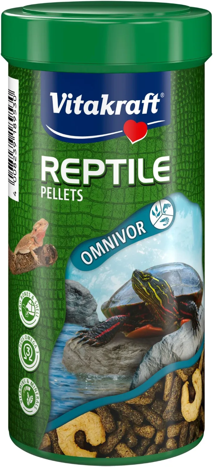 VITAKRAFT Reptile Pellets, hrana u peletima, za gmazove svejede, 250 ml
