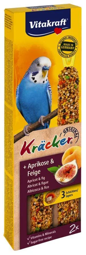VITAKRAFT Štapići s marelicom i smokvama, za male papige, 2 kom/60g