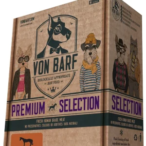 Von BARF Premium Selection, konjetina, sirova zamrznuta hrana za pse, 8x250g