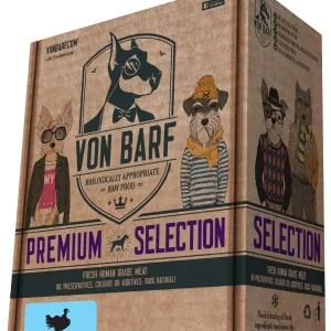 Von BARF Premium Selection, puretina, sirova zamrznuta hrana za pse, 8x250g