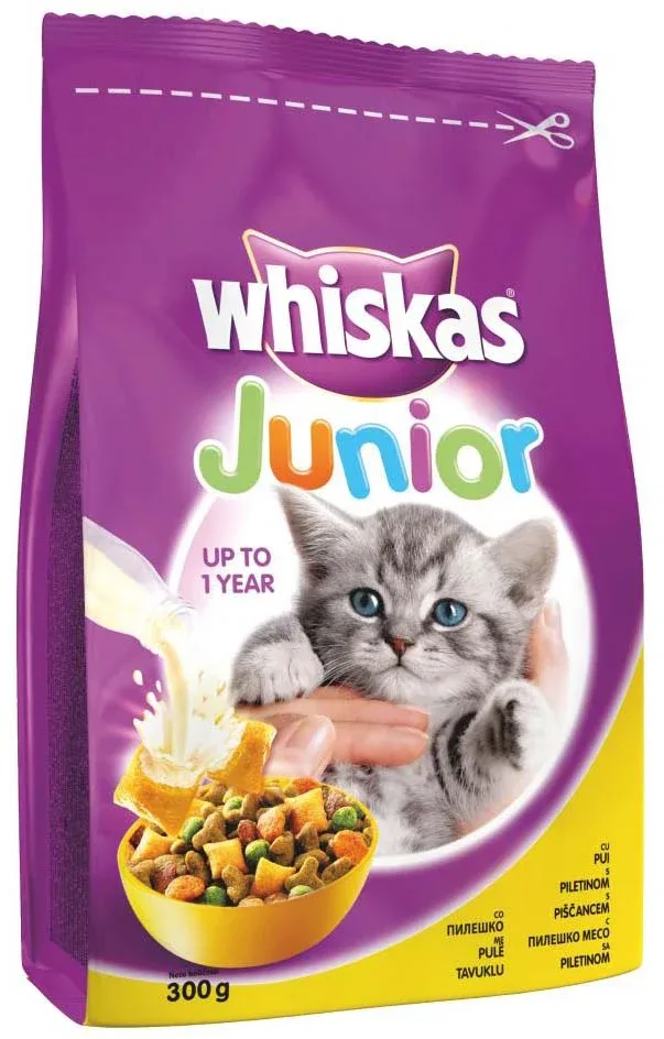 WHISKAS JUNIOR Piletina 2-12 mj 300g