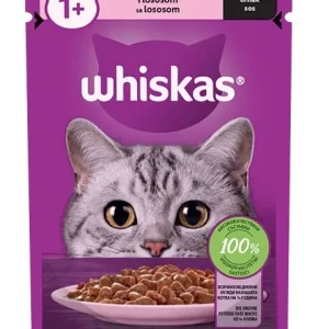 WHISKAS Vrećica Losos u umaku 1+, 85g