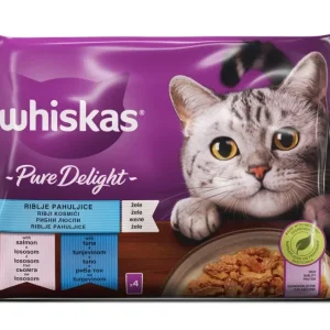 WHISKAS Vrećica Pure Delight izbor ribe 4x85g