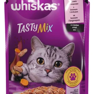 WHISKAS Vrećica Tasty Mix, s lososom i mrkvom, 85g