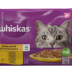 WHISKAS Vrećice Izbor Peradi SENIOR 4x85g