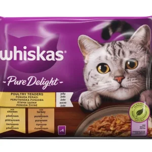 WHISKAS Vrećice Pure Delight Izbor peradi 4x85g