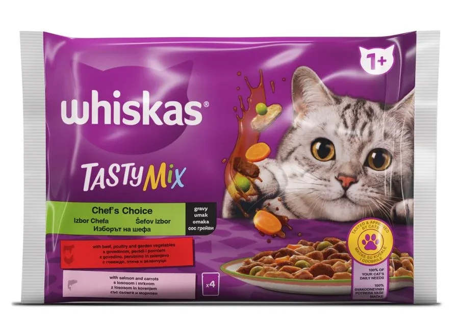 WHISKAS Vrećice Tasty Mix Izbor kuhara, 4x85g