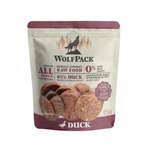 WOLFPACK BARF Medaljoni pačetina, sirova zamrznuta hrana za pse, 1kg