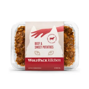 WOLFPACK Kitchen Govedina s batatom, kuhana zamrznuta hrana za pse, 400g