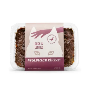 WOLFPACK Kitchen Pačetina s lećom, kuhana zamrznuta hrana za pse, 400g