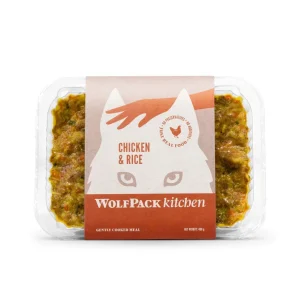 WOLFPACK Kitchen Piletina s rižom, kuhana zamrznuta hrana za pse, 400g